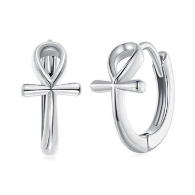 925 Sterling Silver Oxidized Silver Earrings 1.2x0.6cm for Women