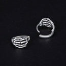 925 Sterling Silver Oxidized Earrings 12x7mm for Women-5