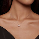 925 Sterling Silver 0.65 Carat Moissanite Necklace for Women-7