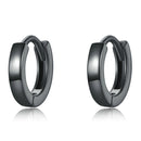 925 Sterling Silver & Plated Black Gold Earrings-2