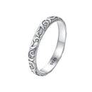 925 Sterling Silver Oxidized 2.8mm Band Ring Size 6.0 for Women-1