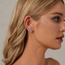 S925 Sterling Silver Plated Platinum Enamel Earrings for Women-9