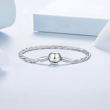 925 Sterling Silver Bracelet 17cm with Oxidized Finish - 0