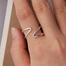 925 Sterling Silver Oxidized Silver 0.12-0.9cm Ring for Unisex-4
