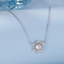 925 Sterling Silver White Gold Plated CZ Necklace 45cm for Women-2