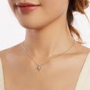 925 Sterling Silver + Nano Opal Stone Pendant Necklace for Women-7