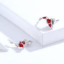 925 Sterling Silver Plated Earrings with Pavé Setting CZ for Women-3