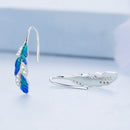 925 Sterling Silver Enamel Finish Pavé CZ Earrings for Women-4
