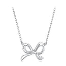 925 Sterling Silver Plated White Gold 40+5cm Adjustable Necklace for Women-1