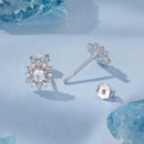 925 Sterling Silver White Gold Plated 0.7cm Pavé Set CZ Earrings for Women-2