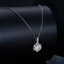 925 Sterling Silver Moissanite Pendant Necklace for Women - 45cm-4