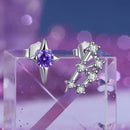 925 Sterling Silver White Gold Plated Star & Constellation Earrings for Women-6