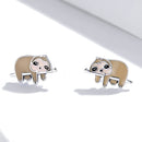 925 Sterling Silver Enamel Oxidized Earrings for Women, 0.7*1.2cm-2