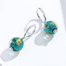 925 Sterling Silver Earrings with Glass Bead for Women-3