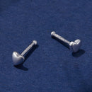 999 Platinum-Plated S925 Silver Earrings-4