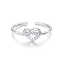 925 Sterling Silver & Plated White Gold 1.6mm Ring for Women-2