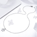 925 Sterling Silver Necklace with SCN Pendant 1.5x1.4cm for Women-6