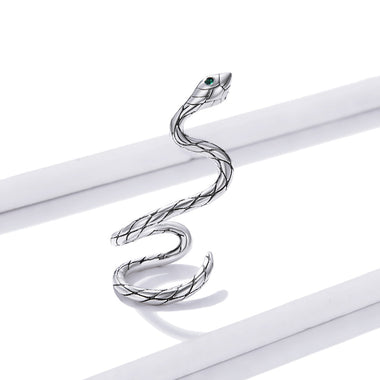 925 Sterling Silver Oxidized 2.5x1.9 cm Pavé Setting CZ Earrings for Women - 0