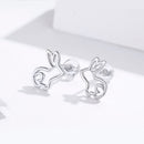 S925 Sterling Silver Plated Platinum Earrings-2