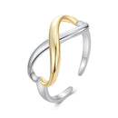 925 Sterling Silver Plated White Gold Ring for Women-1