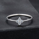 925 Sterling Silver Moissanite Size 6 Ring for Women-3