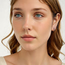 925 Sterling Silver Earrings for Women, Oxidized Silver, 1.4x0.35 cm-7