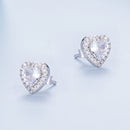 925 Sterling Silver Pavé Setting CZ Earrings-4
