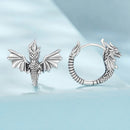 925 Sterling Silver Oxidized Silver Earrings for Women-2