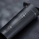 925 Sterling Silver White Gold Plated Moissanite Bracelet, 15+6cm, for Women-2