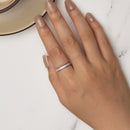 925 Sterling Silver S925 Pavé Setting CZ Ring for Women, Size 6.0, Width 2.6mm-7