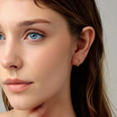 925 Sterling Silver White Gold Plated Earrings-7