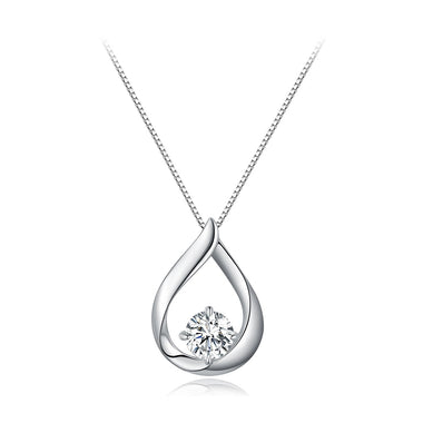 925 Sterling Silver Necklace with 1 Carat Moissanite - 400mm Length for Women - 0