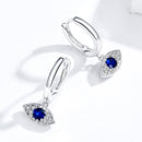 S925 Platinum Plated Pavé Setting CZ Earrings - 1.9*1cm - Women's Jewelry-5