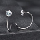 925 Sterling Silver Moissanite 0.3 Carat Earrings for Women-3