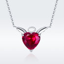 925 Sterling Silver Adjustable Necklace 37-45cm with 1.4*2cm Pendant for Women-3