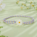 925 Sterling Silver Plated Platinum Deep Seashell Bracelet 24cm Adjustable for Women-5