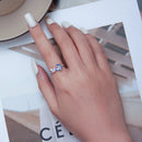 925 Sterling Silver Enamel Plated Ring Size 6 for Women-5
