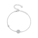 925 Sterling Silver Moissanite 0.5ct Bracelet with Pavé Setting for Women-2