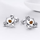 925 Sterling Silver Earrings 1.1*1.2cm for Women-4