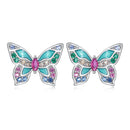 925 Sterling Silver Earrings with Enamel and CZ for Women-3