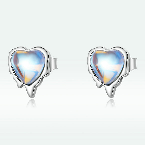 925 Sterling Silver Moonstone Earrings for Women