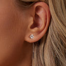 925 Sterling Silver 4.0 Carat Moissanite Earrings for Women-8