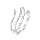 925 Sterling Silver Oxidized Silver Adjustable Ring for Men-2