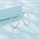925 Sterling Silver Earrings Hoops 2.5 cm for Women-6