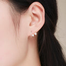 925 Sterling Silver Oxidized Earrings with Shell Pearl for Women-6