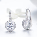 925 Sterling Silver Earrings with Pavé Set CZ for Women-4