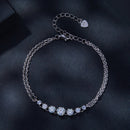 925 Sterling Silver 5MM Moissanite Bracelet for Women-4