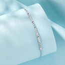 925 Sterling Silver White Gold Plated Bracelet 15+6cm for Women-2