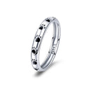 925 Sterling Silver Ring for Women - Size 5.0, Width 0.3cm-5