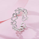 925 Sterling Silver and White Gold Plated Ring for Women-2